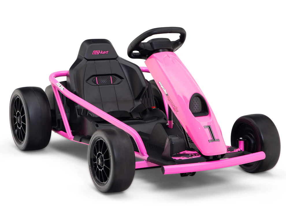 Go-Kart Eléctrico Infantil RIDINGTON 24V con Función DRIFT – Color Rosa