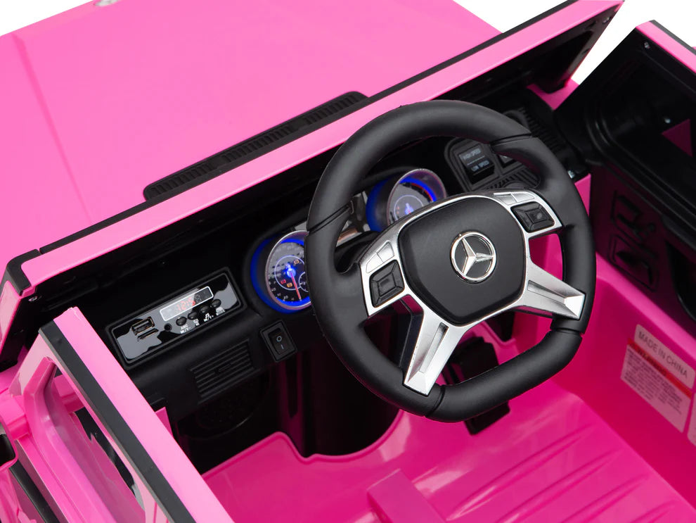 Camioneta Eléctrica Infantil Mercedes-Maybach G650 Landaulet 12V con Control Remoto Rosa