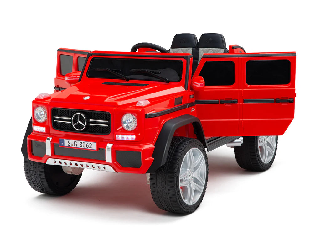 Camioneta Eléctrica Infantil Mercedes-Maybach G650 Landaulet 12V con Control Remoto Rojo