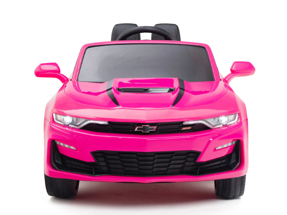 Carro Eléctrico Infantil Chevrolet Camaro 2SS 12V con Control Remoto Rosa – Edición Estándar y Premium