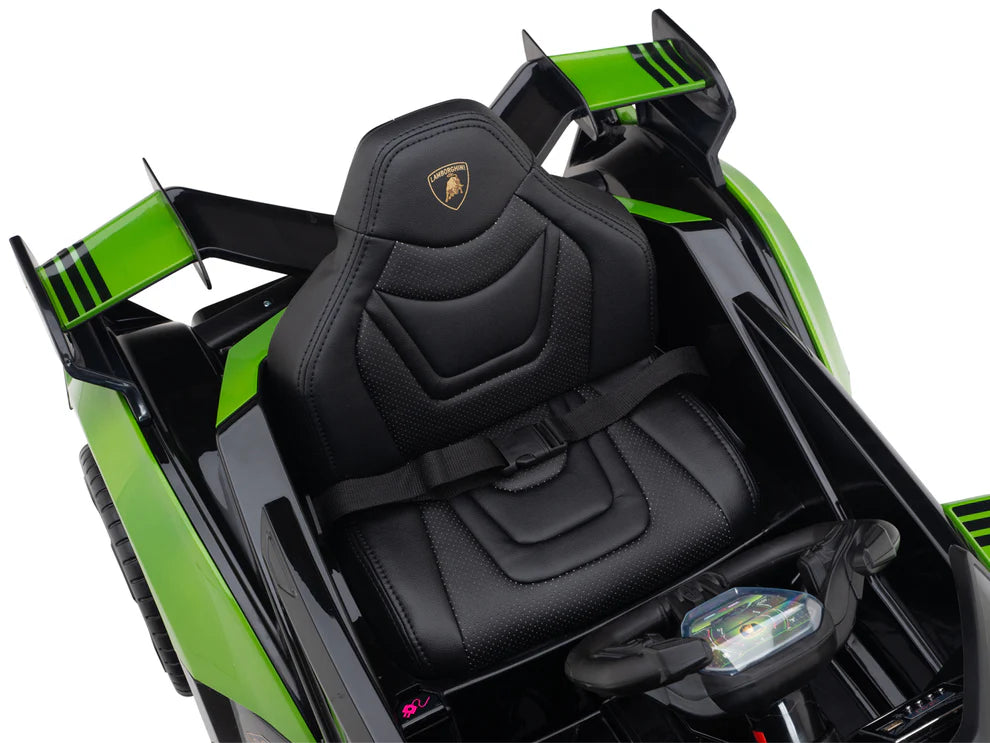 Carro Eléctrico Infantil Lamborghini V12 Vision GT 12V con Control Remoto Verde – Edición Estándar y Premium