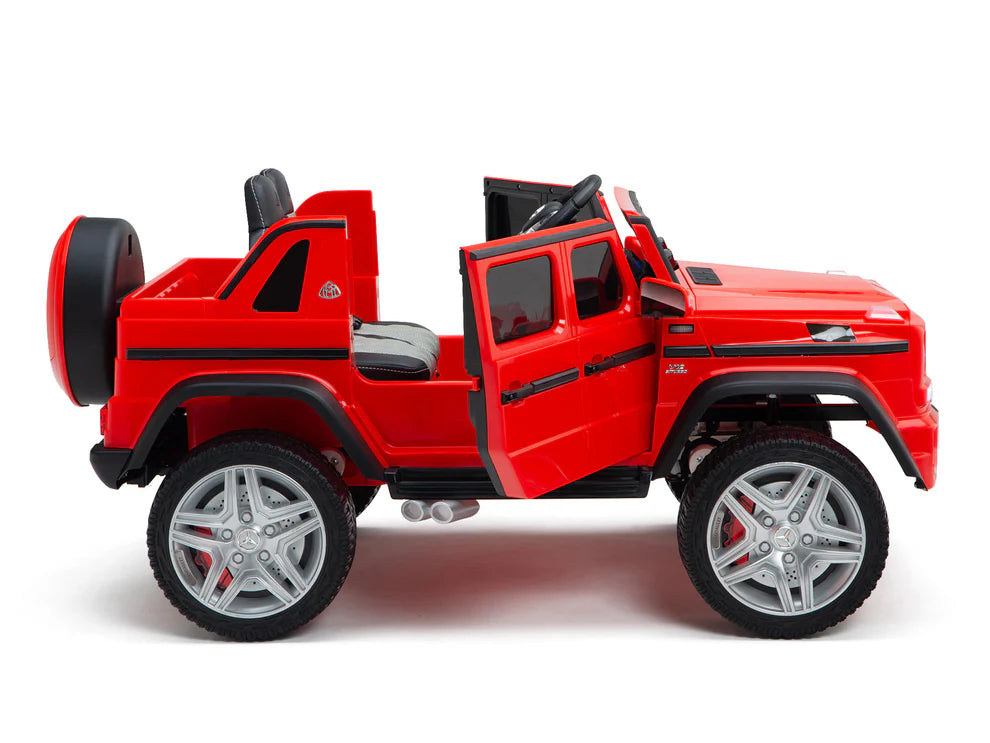 Camioneta Eléctrica Infantil Mercedes-Maybach G650 Landaulet 12V con Control Remoto Rojo
